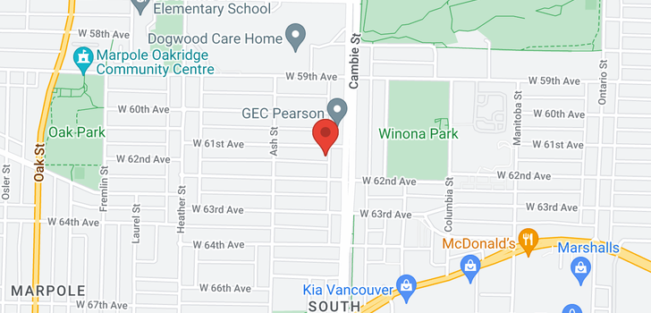 map of 514 W 61ST AVENUE